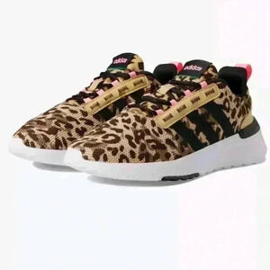 Adidas Unisex-Child Leopard Racer TR21 Trendy Fashion Shoes 4.5